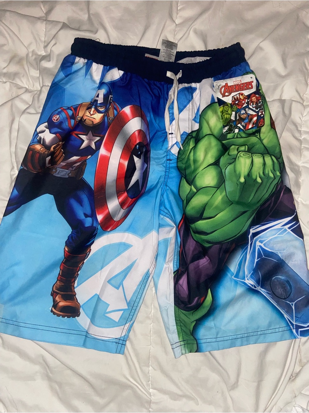Marvel Kids Swim Trunks - Blue, Green, Red
